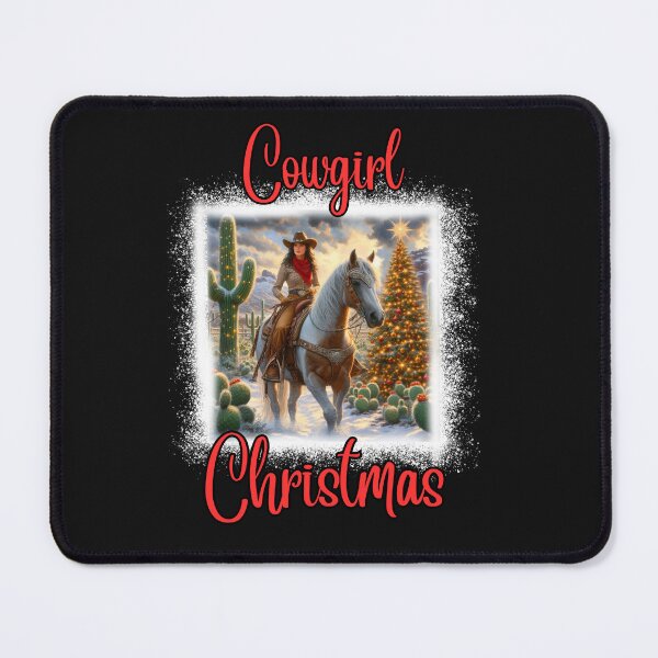 Item preview, Desert Christmas Scene Cowgirl Christmas designed and sold by AlienOccupation.