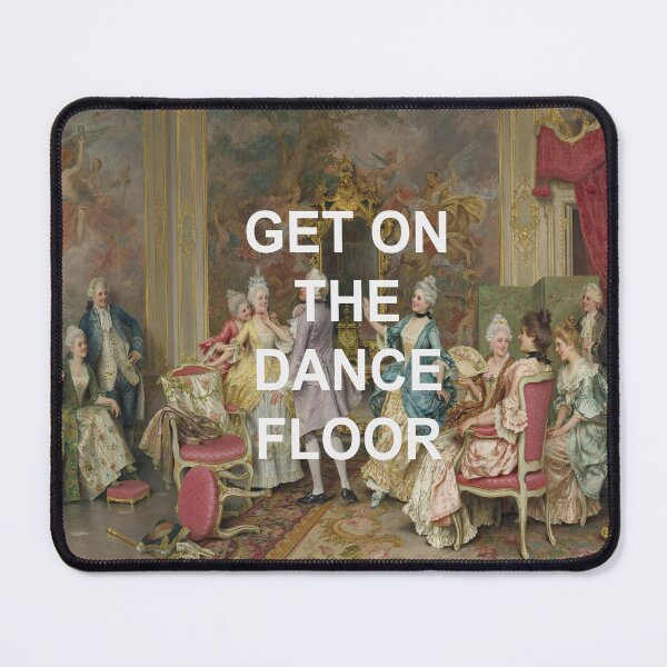 Item preview, Victorian Oil Painting + Fun Dance Floor Quote designed and sold by VoyagerVintage.