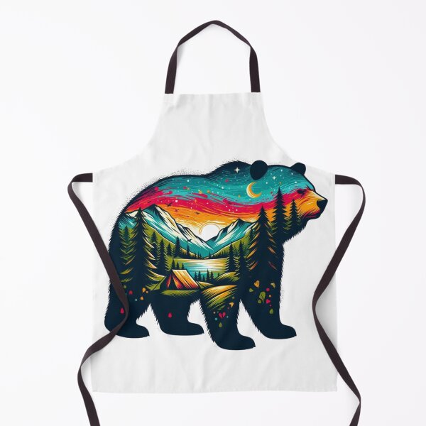 Item preview, Bear Silhouette,Camping,Mountain designed and sold by deniz kaya.