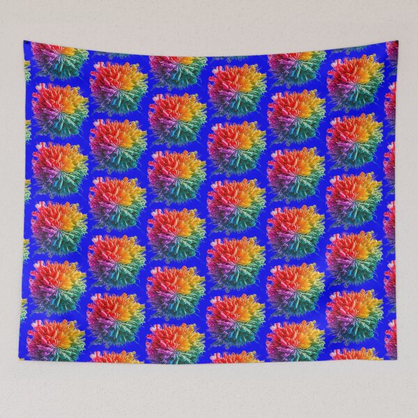 Item preview, Vibrant Rainbow Paint Explosion | Dark Blue designed and sold by PinkGoddessLove.