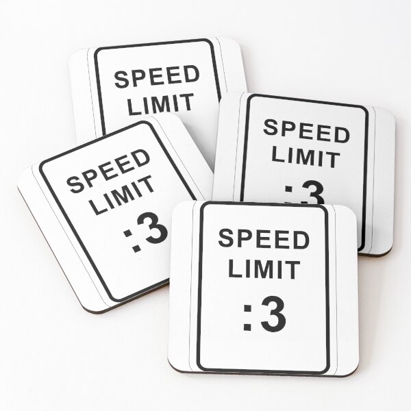 Item preview, Speed Limit :3 parody street sign designed and sold by alisonm47.
