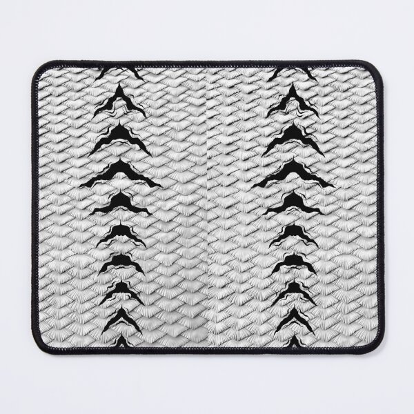Item preview, White scales with black stripes designed and sold by MerrowFins.