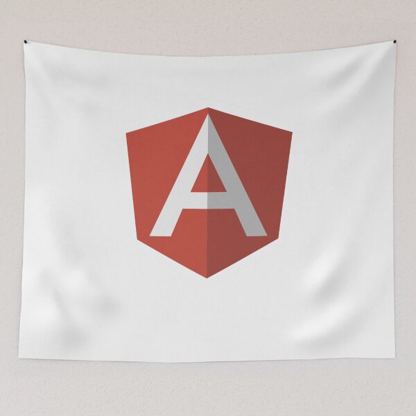 Item preview, AngularJS Angular (White) Official Logo T-Shirt designed and sold by Rainwater Merch.