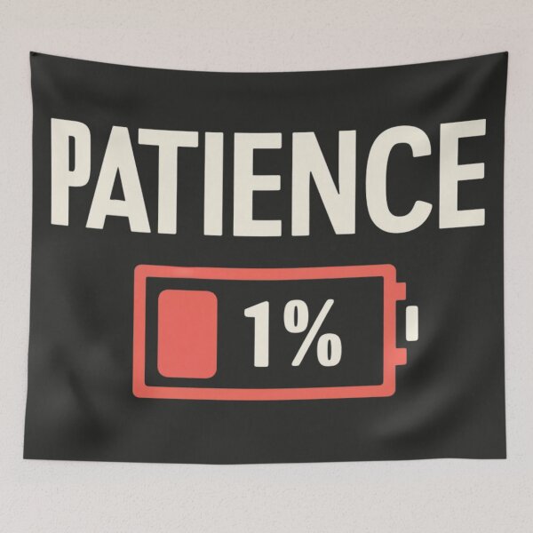 Item preview, Patience 1% designed and sold by Sketch-Shack.