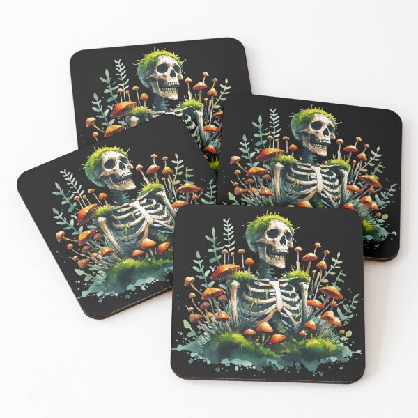 Item preview, Watercolor Botany Skeleton Mushroom designed and sold by TomFrontierArt.