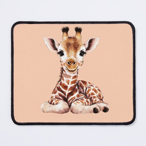 Item preview, A baby giraffe with a sweet expression designed and sold by PrintableByZaah.