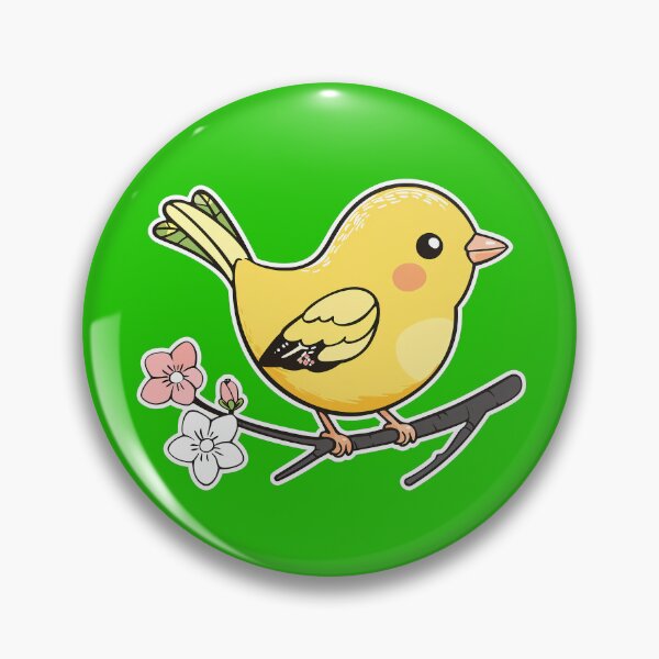 Item preview, Yellow Bird Cartoon designed and sold by PawPrintStyles.