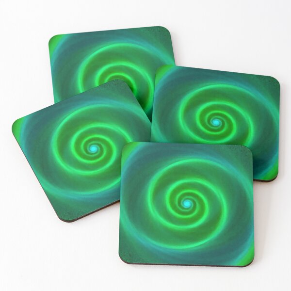 Item preview, Green spiral designed and sold by ROPATROKOLA.