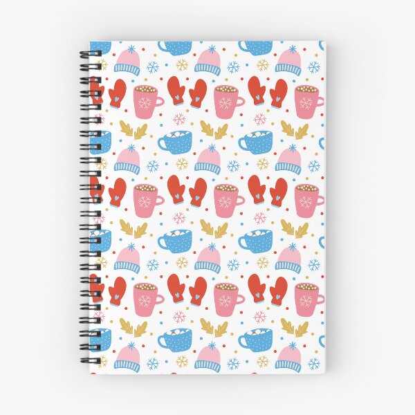 Item preview, Cozy Winter Pattern in Red, Pink and Blue designed and sold by trdstudio.