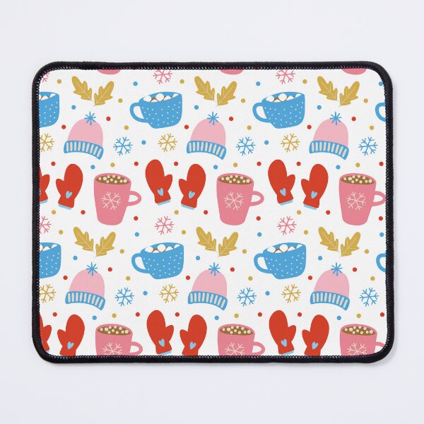 Item preview, Cozy Winter Pattern in Red, Pink and Blue designed and sold by trdstudio.