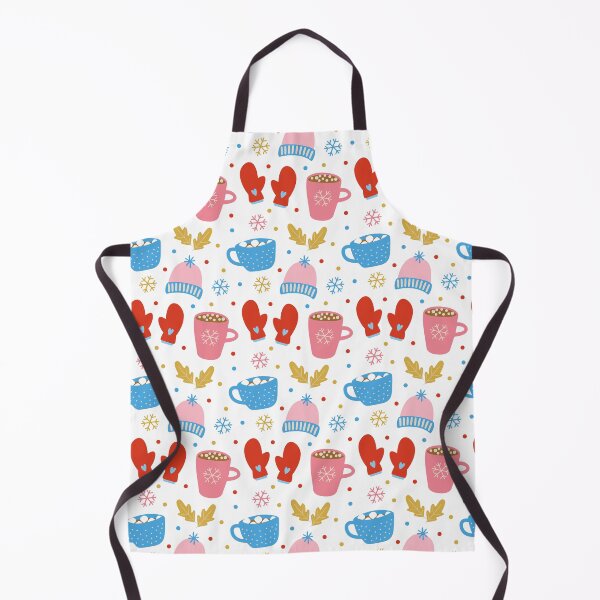 Item preview, Cozy Winter Pattern in Red, Pink and Blue designed and sold by trdstudio.
