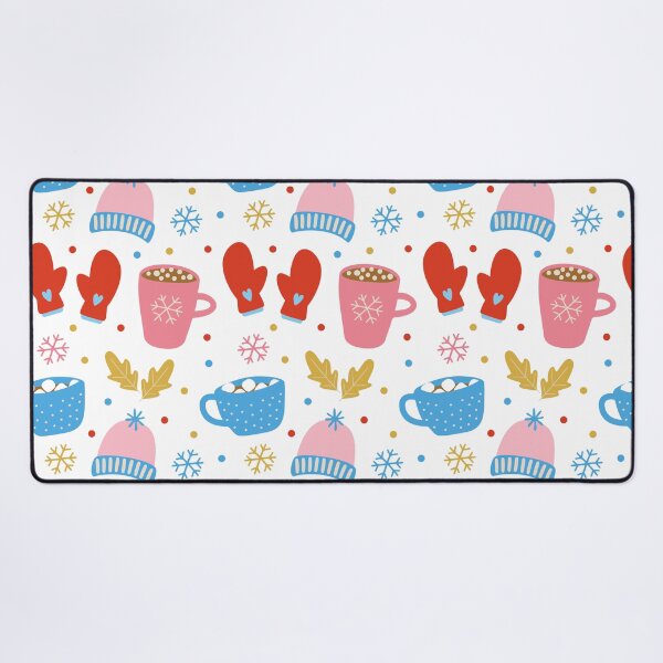 Item preview, Cozy Winter Pattern in Red, Pink and Blue designed and sold by trdstudio.