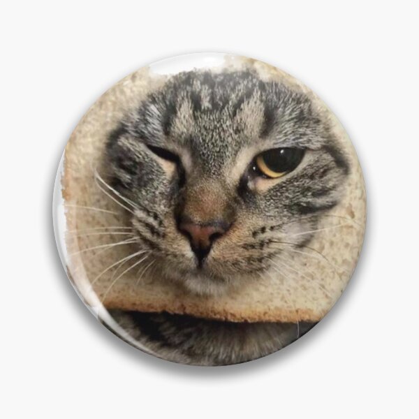 Item preview, Winking bread cat designed and sold by Ratcatdoggg.
