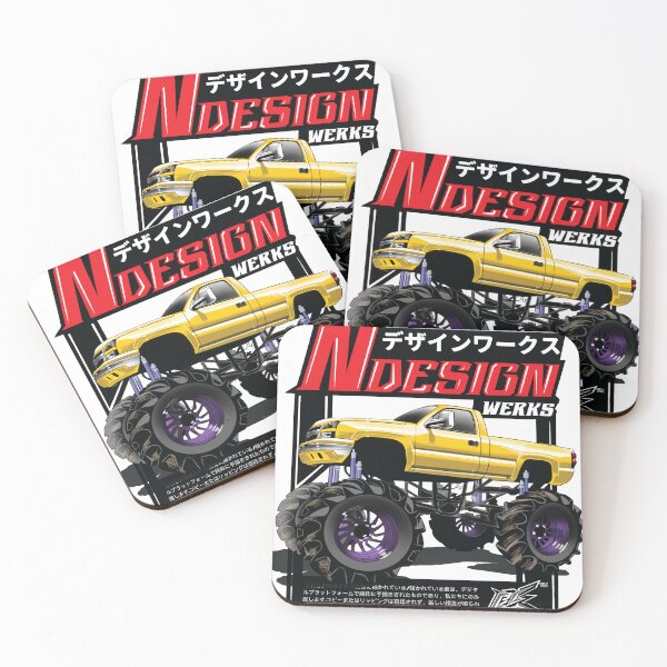 Item preview, chevy silverado monster truck yellow designed and sold by NaquashM.