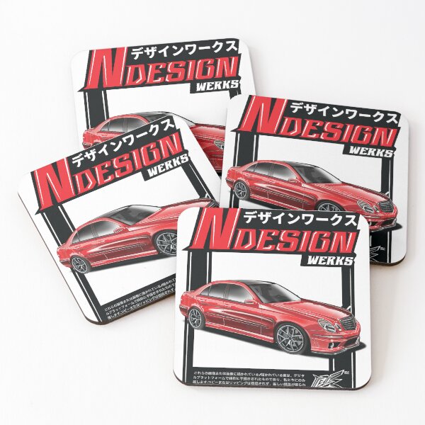 Item preview, w211 e55 german muscle car red designed and sold by NaquashM.