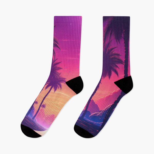 Item preview, Synthwave Cyberpunk Skyline - 80s retrowave aesthetic designed and sold by AeonAcademy.