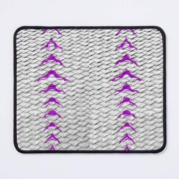 Item preview, White scales with Purple stripes designed and sold by MerrowFins.