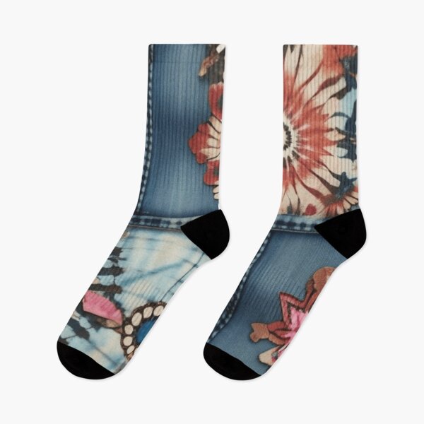 Item preview, Faux denim and tiedye  designed and sold by Roxburylane.