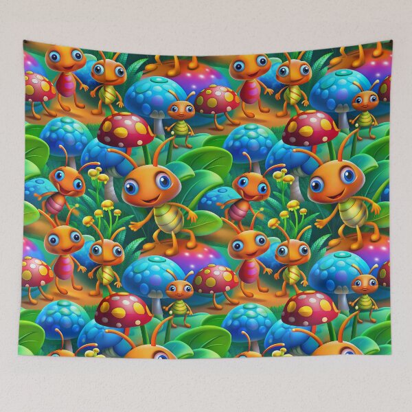 Item preview, Magic Ants Walking Through the Enchanted Forest - Seamless Pattern #6 designed and sold by Second Draft Visuals.