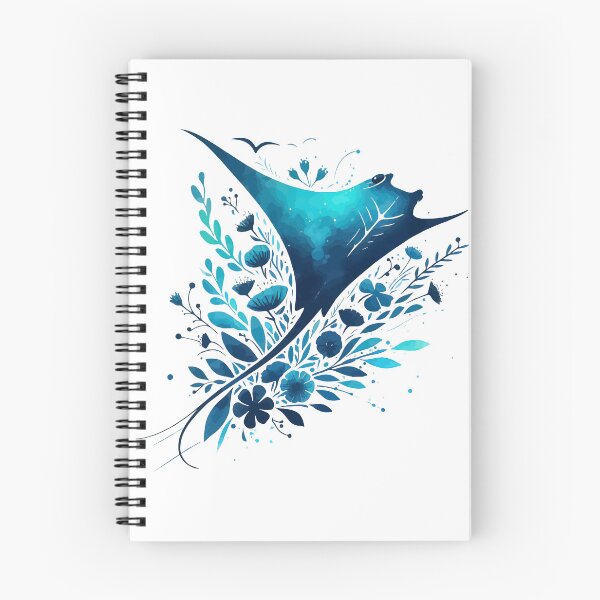 Item preview, Floral Devil Ray Watercolor designed and sold by TomFrontierArt.