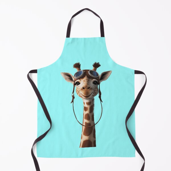 Item preview, A cute giraffe wearing aviator goggles and a leather strap designed and sold by PrintableByZaah.