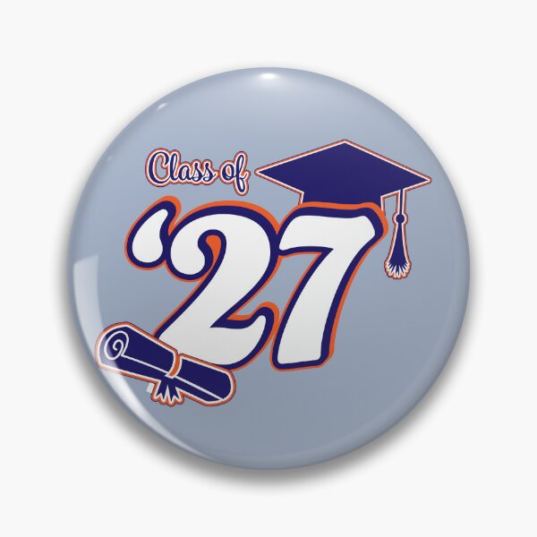 Item preview, Class of 2027 Graduation Design (Orange and Blue) designed and sold by SavsSparkleShop.