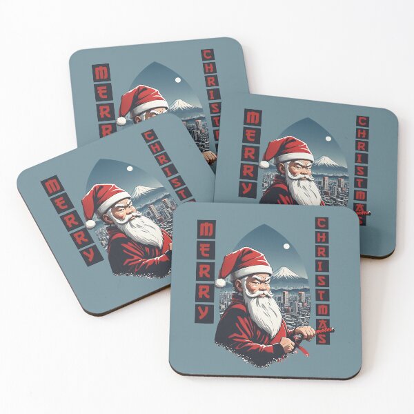 Item preview, Merry Christmas from Santa Shinobi at Mt. Fuji designed and sold by Slick-Waffles.