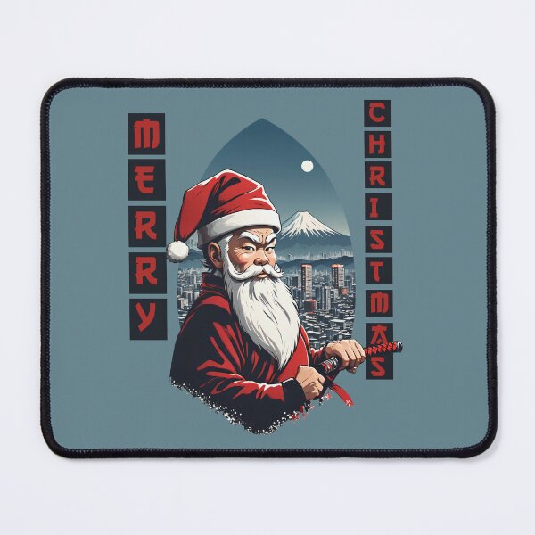 Item preview, Merry Christmas from Santa Shinobi at Mt. Fuji designed and sold by Slick-Waffles.