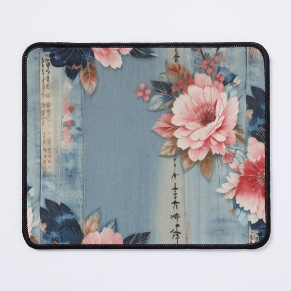 Item preview, Tattered denim and flowers designed and sold by Roxburylane.