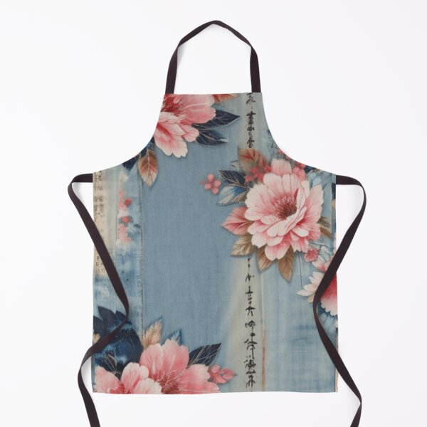 Item preview, Tattered denim and flowers designed and sold by Roxburylane.