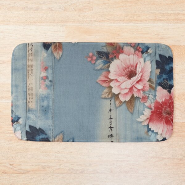 Item preview, Tattered denim and flowers  designed and sold by Roxburylane.