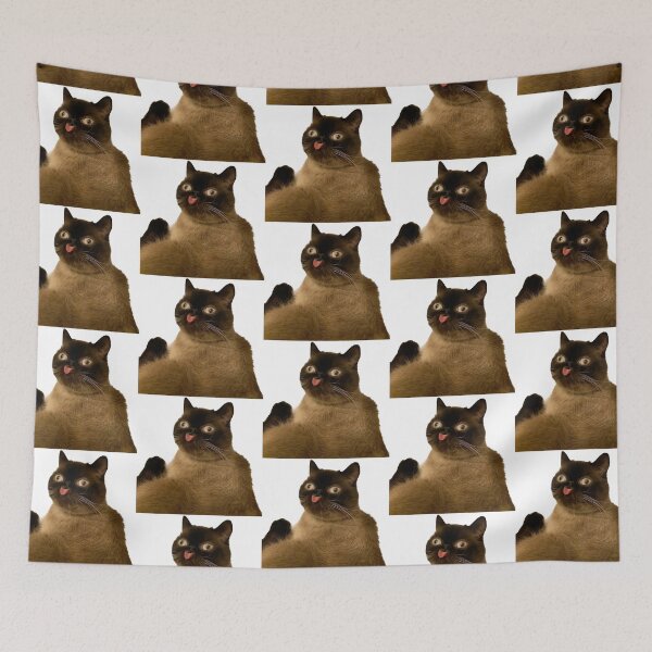 Item preview, Silly crossed eye cat designed and sold by Ratcatdoggg.