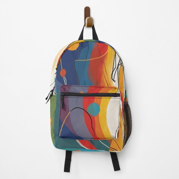 Item preview, Abstract Colorful Chakra line art designed and sold by Ketique.