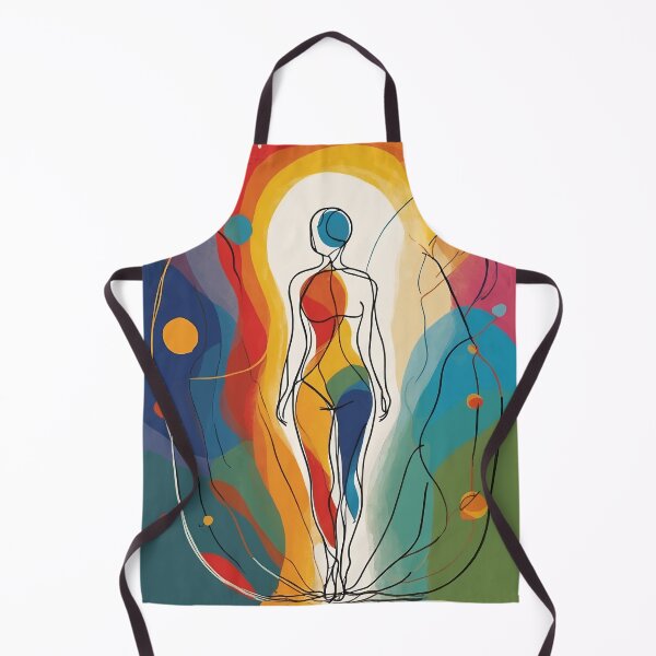 Item preview, Abstract Colorful Chakra line art designed and sold by Ketique.