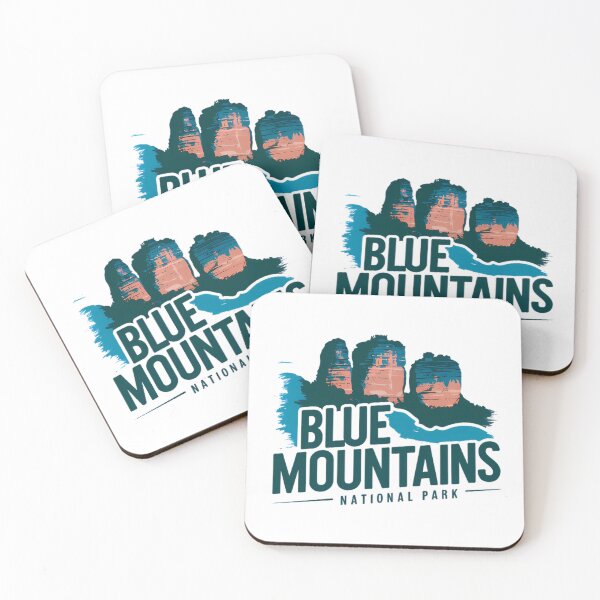 Item preview, Blue Mountains National Park Australia Illustration Logo designed and sold by KrisSidDesigns.