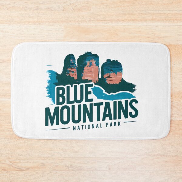 Item preview, Blue Mountains National Park Australia Illustration Logo designed and sold by KrisSidDesigns.