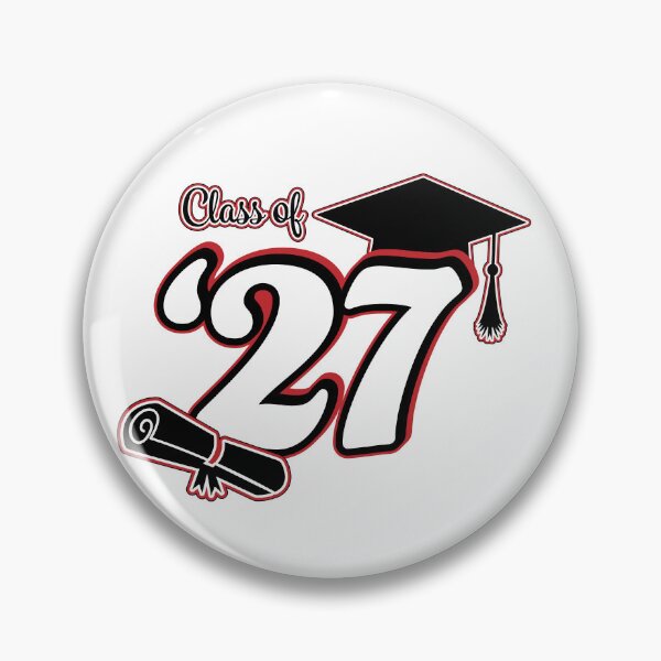 Item preview, Class of 2027 Graduation Design (Red and Black) designed and sold by SavsSparkleShop.