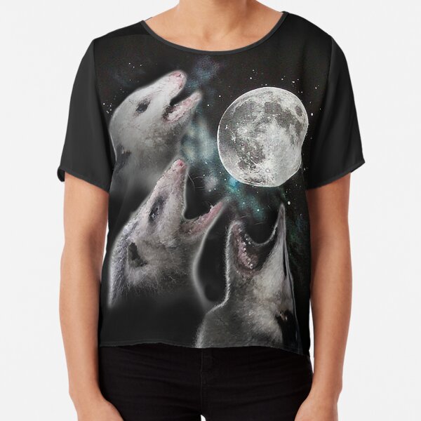 3 Opossum Moon Chiffon Top