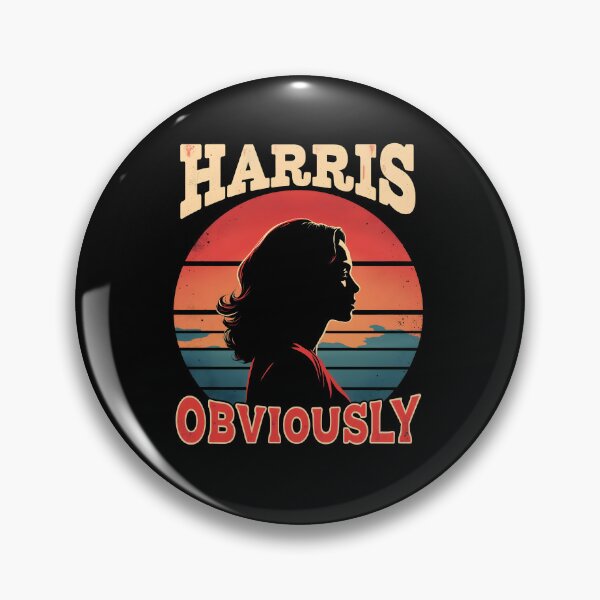 Item preview, Kamala Harris Obviously President 2024 designed and sold by HeadTurningArt.