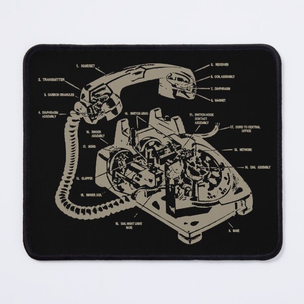 Item preview, Rotary Phone Diagram designed and sold by visualcraftsman.