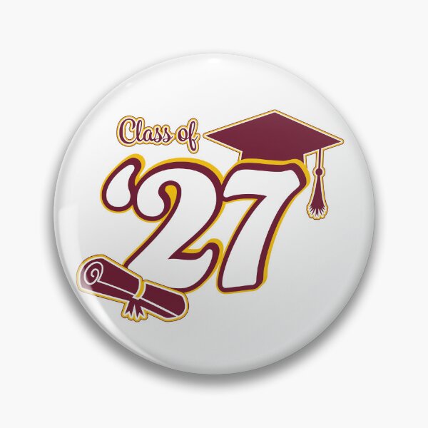 Item preview, Class of 2027 Graduation Design (Maroon and Gold) designed and sold by SavsSparkleShop.