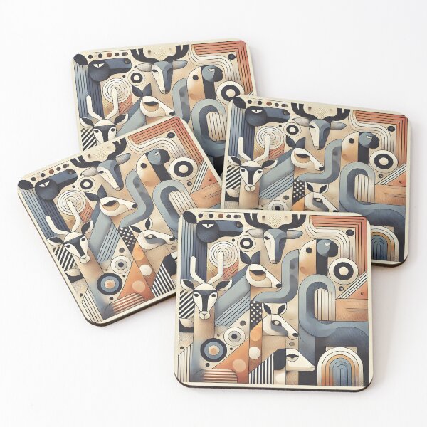Item preview, Geometric Animal Harmony designed and sold by PsycheBrain.