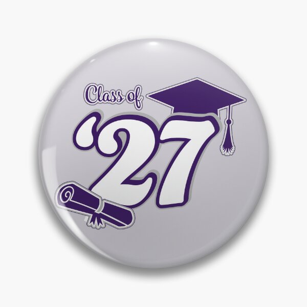 Item preview, Class of 2027 Graduation Design (Purple and Grey) designed and sold by SavsSparkleShop.