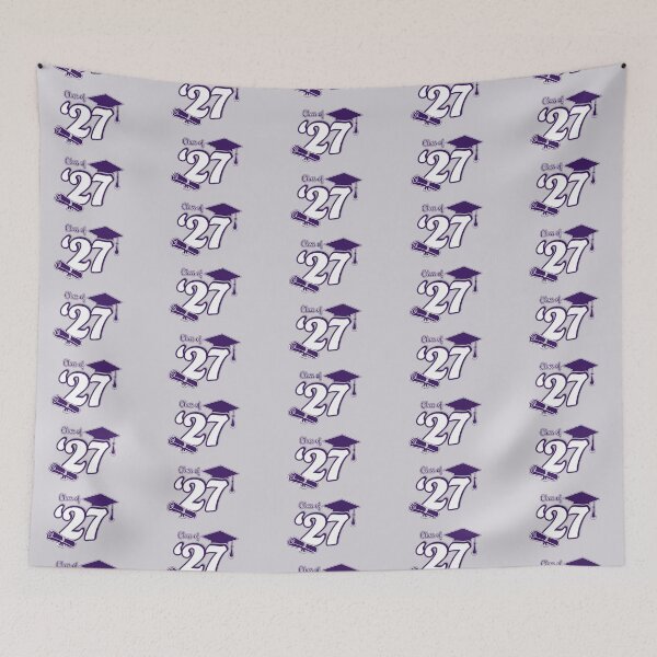 Item preview, Class of 2027 Graduation Design (Purple and Grey) designed and sold by SavsSparkleShop.
