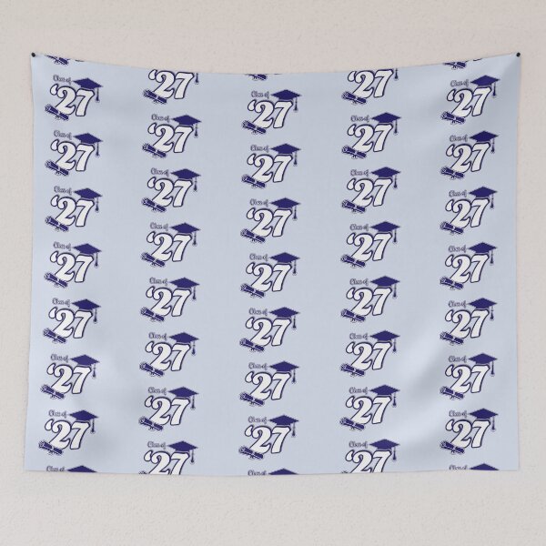 Item preview, Class of 2027 Graduation Design (Blue and Grey) designed and sold by SavsSparkleShop.