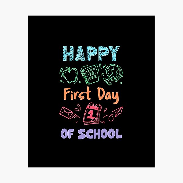 Item preview, Happy First Day Of School Back to School designed and sold by TAdrenalinShop.