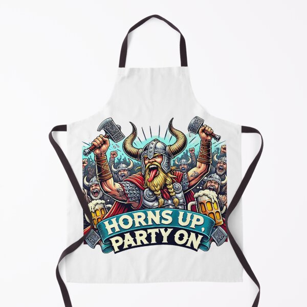 Item preview, Horns Up, Party On Viking Tee - Celebrate Like a Norse Legend designed and sold by BlankCanvasHaHa.