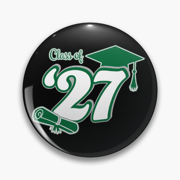 Item preview, Class of 2027 Graduation Design (Green and Grey) designed and sold by SavsSparkleShop.