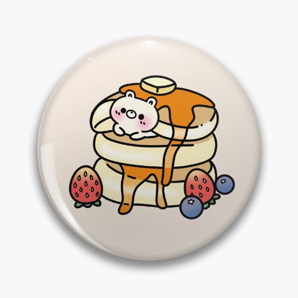 Item preview, Kawaii Pancake, Cute Tiny Bear Stacked Pancake designed and sold by millistudio.