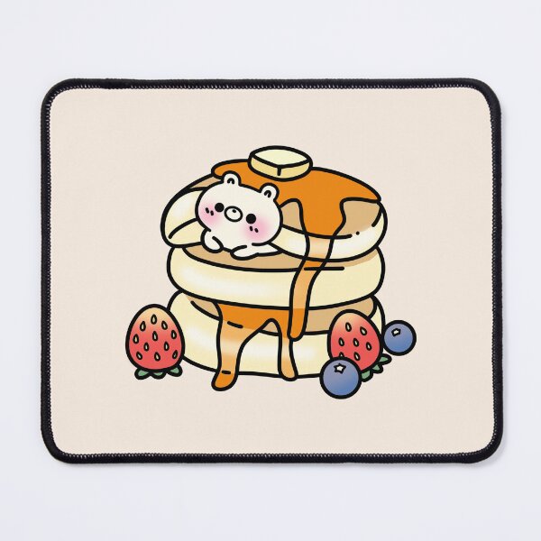 Item preview, Kawaii Pancake, Cute Tiny Bear Stacked Pancake designed and sold by millistudio.